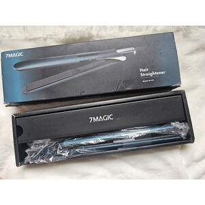 7MAGIC Hair Straightener, Negative Ion Flat Iron 1" 2 in 1